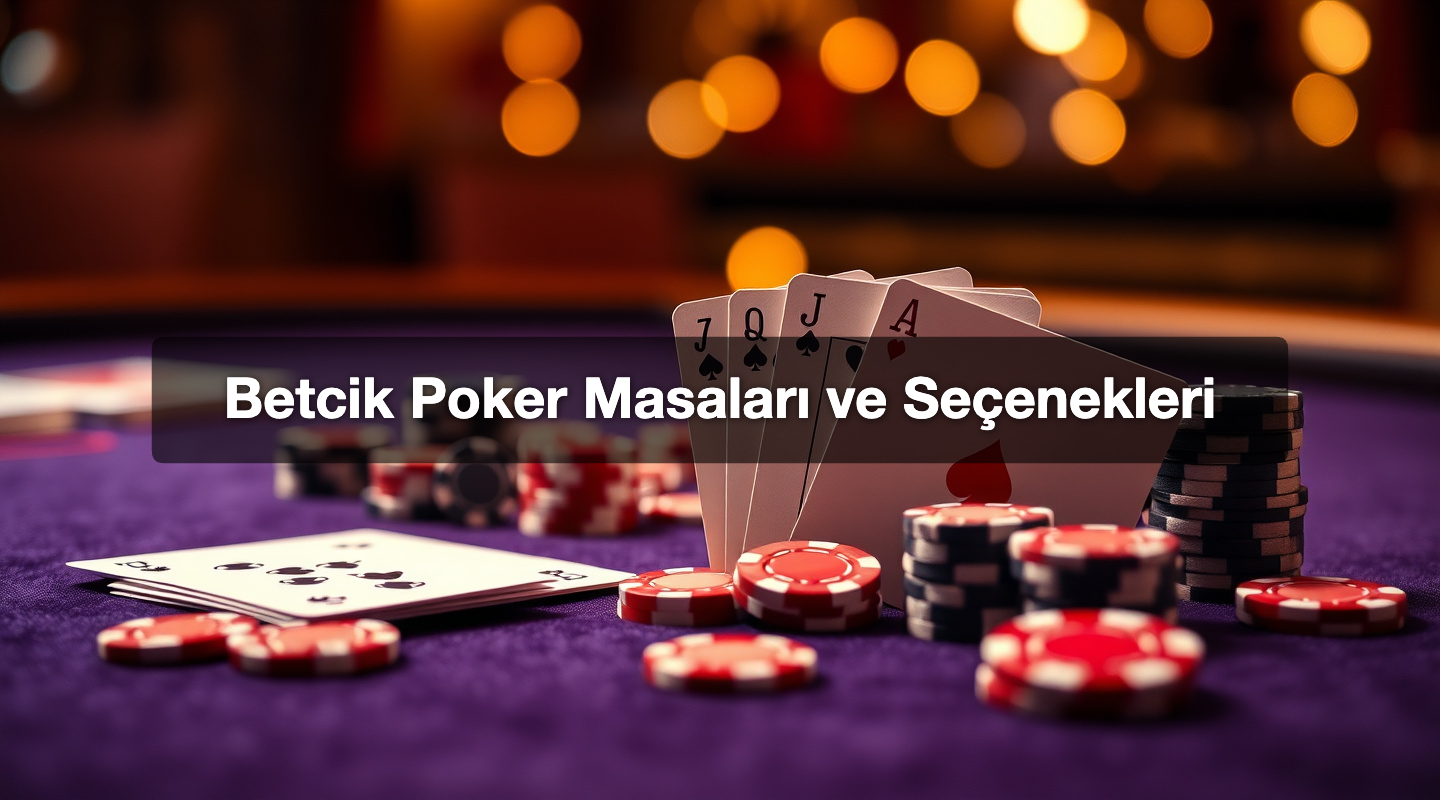 Betcik Poker Masaları ve Seçenekleri
