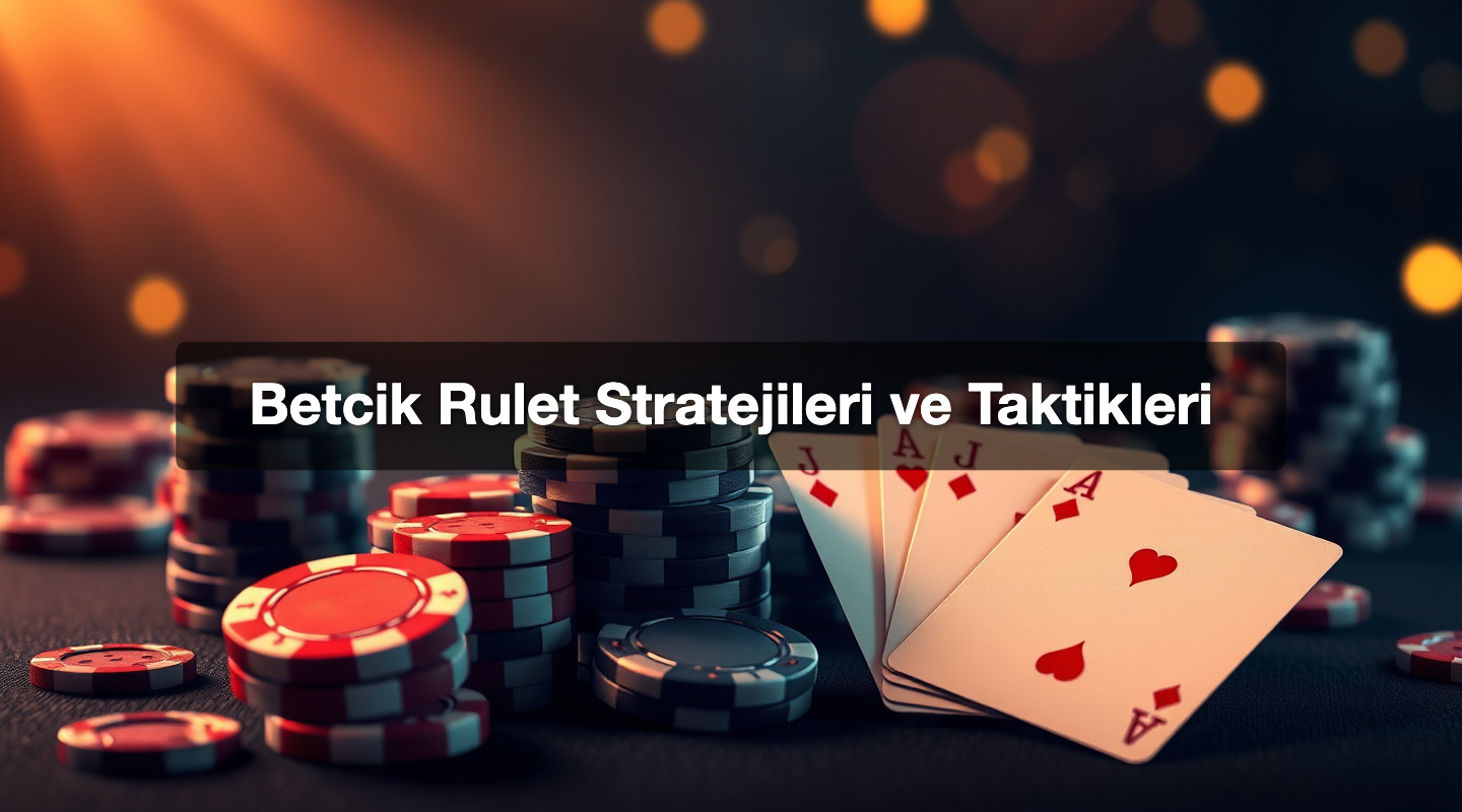 Betcik Rulet Stratejileri ve Taktikleri